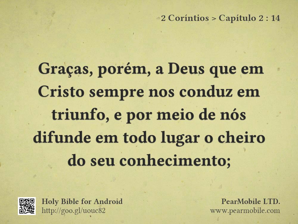 2 Coríntios, Capítulo 2:14